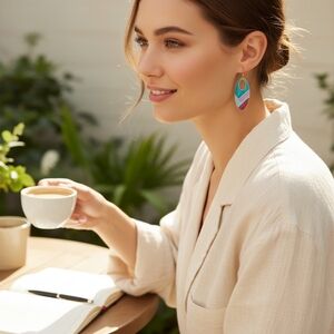 Elegant Multicolor Dangle Earrings